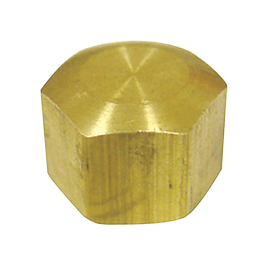 JMF 5/16 in. Compression Yellow Brass Cap (Pack of 5)