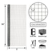 Garden Craft 36 in. H X 5 ft. L Galvanized Steel Hardware Cloth 1/4 in.