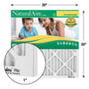 AAF Flanders NaturalAire 20 in. W x 20 in. H x 1 in. D Polyester Synthetic 8 MERV Pleated Air Filter (Pack of 12)
