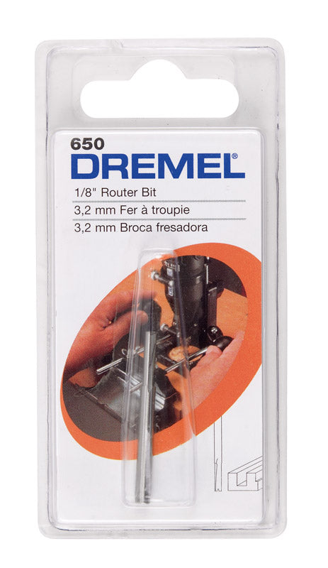 Dremel 1/8 in. X 1-1/2 in. L High Speed Steel High Speed Router Bit 1 pk