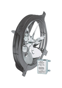 Air Vent 18 in. H X 17.8 in. W X 7.3 in. L X 15 in. D Steel Gable Mount Power Fan - Open Box