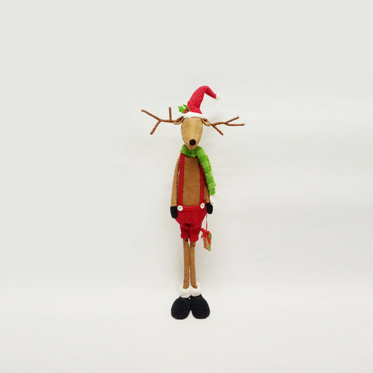 Celebrations Stuffed Reindeer Christmas Decoration (Pack of 6)
