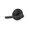 Schlage Latitude Matte Black Passage Lever Right or Left Handed - Open Box