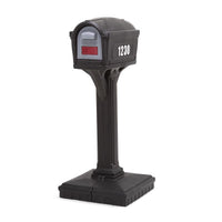 Simplay3 Polymer Post Mount Black Mailbox And Post - Open Box