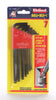 Eklind Ball-Hex-L 5/64 to 1/4 in. SAE Long Arm Ball End Hex L-Key Set 7 pc