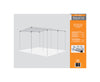 AHC Silver Water-Resistant Heavy Duty Steel Frame & Polyethylene Canopy Tarp 20 x 20 ft. - Open Box