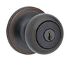 Kwikset  Cove  Venetian Bronze  Entry Knobs  ANSI/BHMA Grade 3  1-3/4 in.