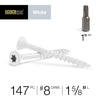 Deck Plus No. 8  x 1-5/8 in. L Star Flat Head Exterior Deck Screws 1 lb.