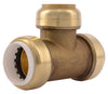 SharkBite Push to Connect 1 in. PVC X 1 in. D PVC Brass Slip Tee