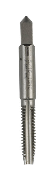 Macho de roscar de flauta recta de acero al carbono Irwin de 5/16"-18, 1 pieza (paquete de 5)