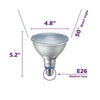 Philips PAR38 E26 (Medium) LED Bulb Daylight 120 Watt Equivalence 1 pk