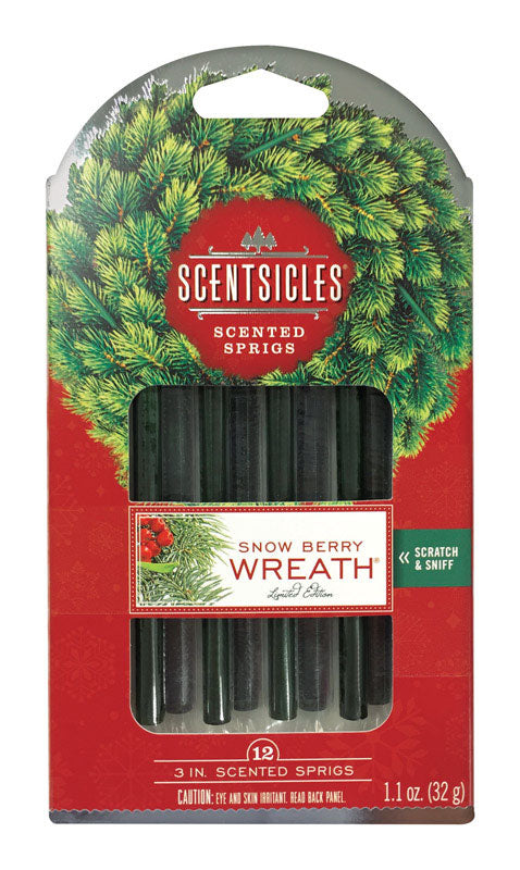 Scentsicles Wreath Snowberry Scent Solid Fragrance Sticks 12 oz. (Pack of 24)