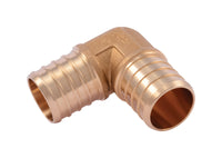 SharkBite Push to Connect 1 in. Barb X 1 in. D Barb Brass 90 Degree Elbow - Deal of The Week