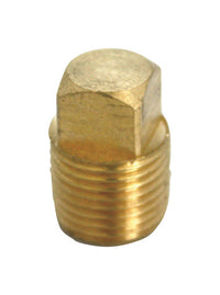 JMF 1/4 in. MPT Yellow Brass Square Head Plug (Pack of 10)