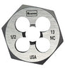 Irwin Hanson High Carbon Steel SAE Hexagon Die 1/2 in. 1 pc