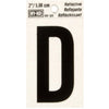 Hy-Ko 2 in. Reflective Black Vinyl Letter D Self-Adhesive 1 pc. (Pack of 10)