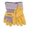Kinco Men's Indoor/Outdoor Palm Gloves Yellow L 1 pair