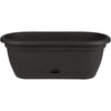 Bloem Lucca 7.5 in. H X 19 in. W X 9.13 in. D Resin Window Box Black