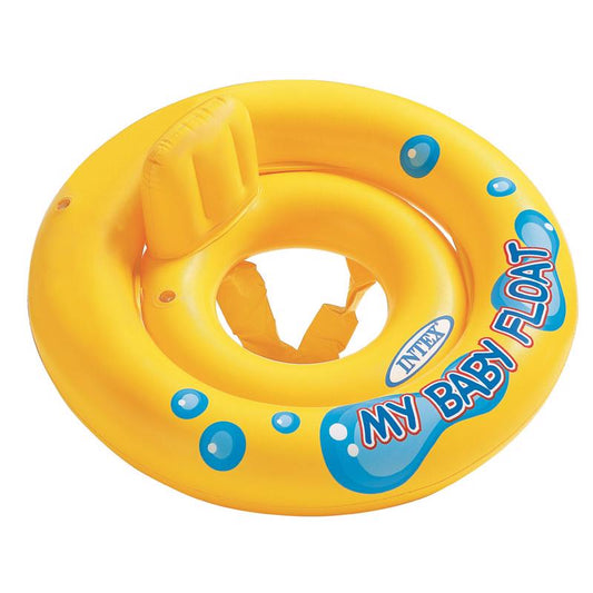 Intex Yellow Vinyl Inflatable Baby Float 26.5 W in. for Age Below 2 Year