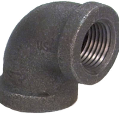 Anvil 3/4 in. FPT X 1/2 in. D FPT Black Malleable Iron Elbow
