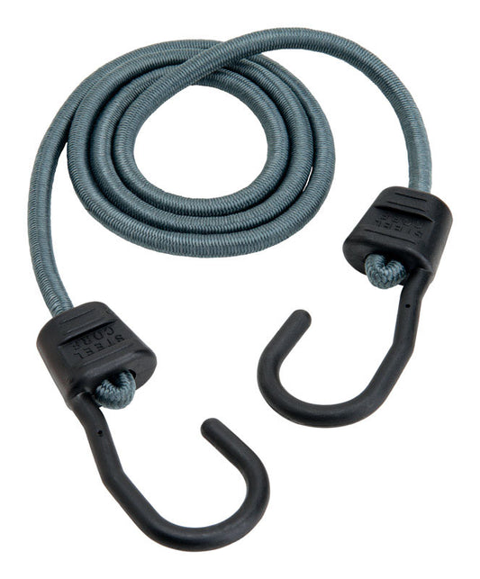 Keeper Ultra Gray Bungee Cord 48 in. L x 0.374 in. 1 pk (Pack of 10)