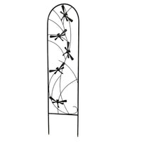 Living Accents 40 in. H Black Steel Pot Trellis
