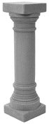 Estatua de columna griega, apariencia de granito natural, 32" de altura