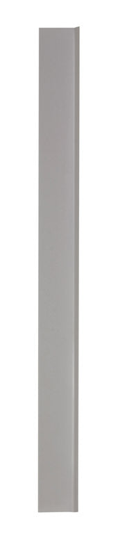 M-D 0.13 in. H x 48 in. L Prefinished Silver Vinyl Wall Base (Pack of 18)