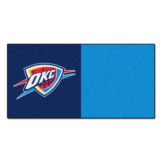 NBA - Oklahoma City Thunder Team Carpet Tiles - 45 Sq Ft.