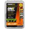 Hillman POWERPRO ONE 1/4 in. X 1-3/4 in. L Star Flat Head Multi-Material Screw 1 lb 37 pk