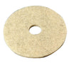 3M Natural Blend 17 in. Dia. Non-Woven Natural/Polyester Fiber Floor Polishing Pad Tan (Pack of 5)