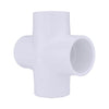 Charlotte Pipe Schedule 40 1/2 in. Slip X 1/2 in. D Slip PVC Cross 1 pk