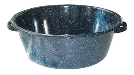 Columbian Home Graniteware Ceramic Over Steel Dish Pan 10 qt. Blue (Pack of 6)