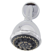 Whedon Rainbow Massage Polished Chrome Plastic 7 settings Showerhead 2.5 gpm
