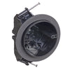 Carlon 26 cu in Round Polycarbonate 4 gang Ceiling Box Black