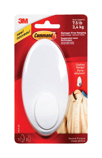 3M Command Large Plastic Hook 5 in. L 1 pk - Deal of The Week