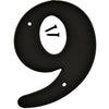 Hy-Ko 6 in. Black Plastic Number 9 Mounting Screws 1 pc. (Pack of 5)