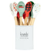 Krumbs Kitchen Assorted Silicone/Wood Mixing Spoon (Pack of 24)