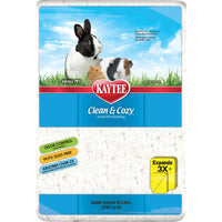 Kaytee Clean & Cozy Small Pet Bedding White 85 L Expandable Odor Control Dust-Free