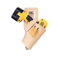 CLC 3 pocket Leather Tool Holder 8.5 in. L X 12 in. H Tan