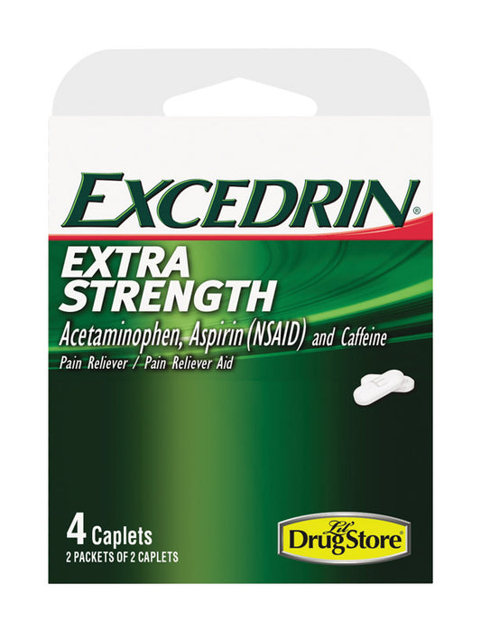 Excedrin Lil Drugstore Pain Reliever 4 count (Pack of 6)