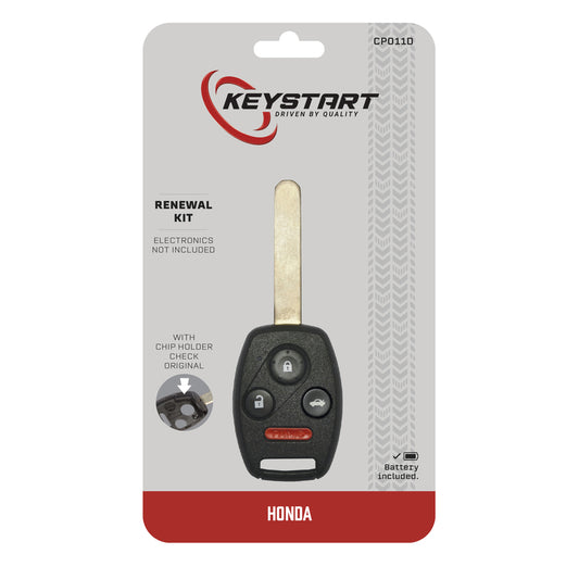 KeyStart Renewal KitAdvanced Remote Automotive Replacement Key CP011 Double For Honda