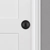 Kwikset Polo Matte Black Passage Knob 1-3/4 in. - Open Box