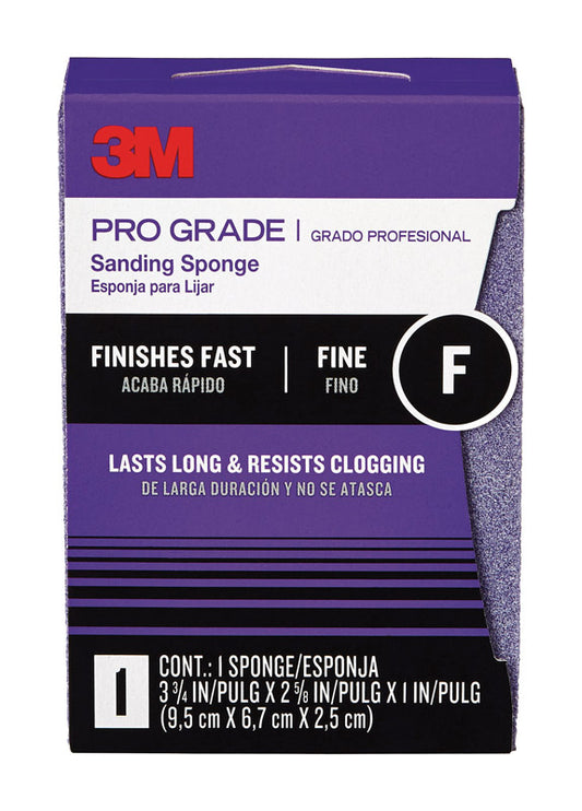 3M Pro Grade Precision 3-3/4 in. L X 2-5/8 in. W X 1 in. 100 Grit Fine Block Sanding Sponge