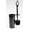 InterDesign 92602 15.7" X 3.9" Black Moda Toilet Bowl Brush & Holder (Pack of 4)