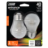 Feit A15 E26 (Medium) Filament LED Bulb Soft White 40 Watt Equivalence 2 pk