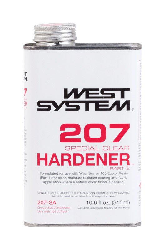 West System 207 Hardener Extra Strength Epoxy Special Clear Curing Agent 10.6 oz
