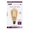 Feit Smart Home ST19 E26 (Medium) Smart-Enabled LED Smart Bulb Amber 60 Watt Equivalence 1 pk
