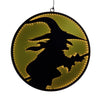 Celebrations Orange 32 in. LED Infinity Witch Hanging Decor