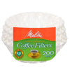 Melitta 8-12 cups White Basket Coffee Filter 200 pk